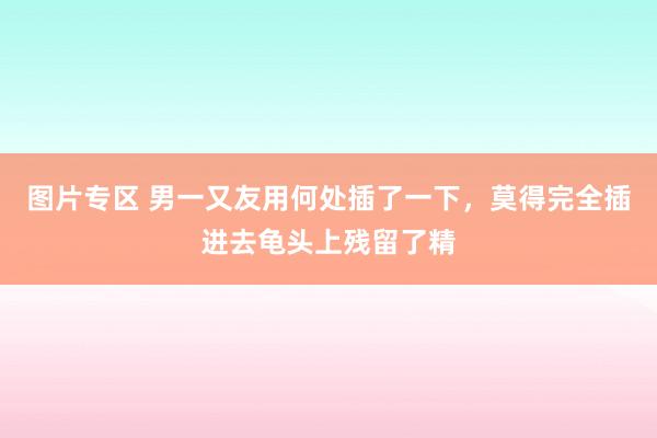 图片专区 男一又友用何处插了一下,莫得完全插进去龟头上残留了精
