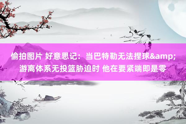 偷拍图片 好意思记：当巴特勒无法捏球&游离体系无投篮胁迫时 他在要紧端即是零